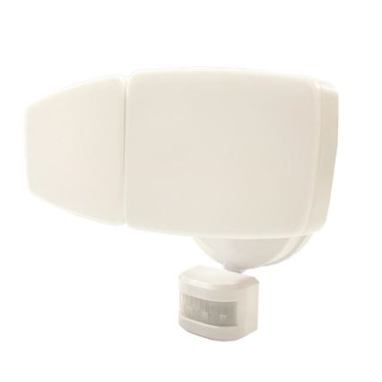 LED Utomhusstrålkastare med en sensor LED/24W/230V 3000/4000/6000K IP54 vit