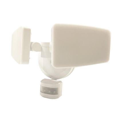 LED Utomhusstrålkastare med en sensor LED/24W/230V 3000/4000/6000K IP54 vit