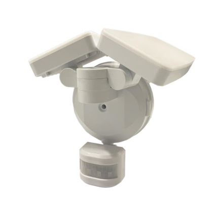 LED Utomhusstrålkastare med en sensor LED/24W/230V 3000/4000/6000K IP54 vit