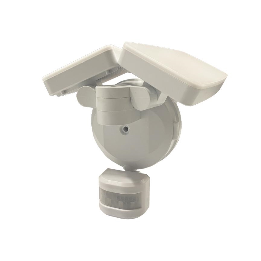 LED Utomhusstrålkastare med en sensor LED/24W/230V 3000/4000/6000K IP54 vit