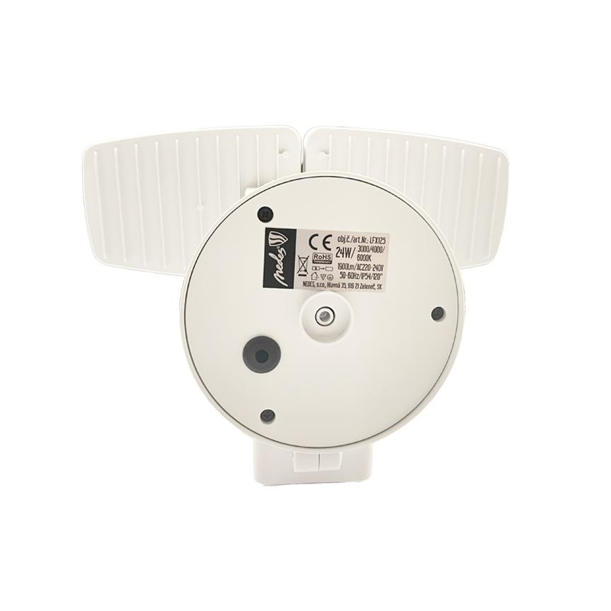 LED Utomhusstrålkastare med en sensor LED/24W/230V 3000/4000/6000K IP54 vit