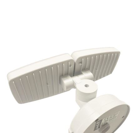LED Utomhusstrålkastare med en sensor LED/24W/230V 3000/4000/6000K IP54 vit