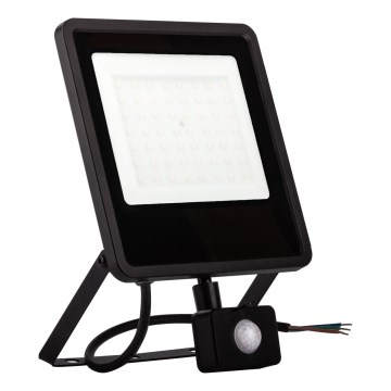 LED Utomhusstrålkastare med en sensor LED/30W/230V 4000K IP65 svart