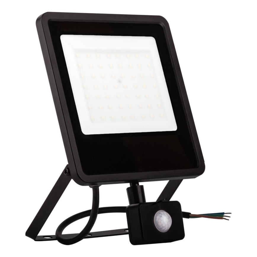 LED Utomhusstrålkastare med en sensor LED/30W/230V 4000K IP65 svart