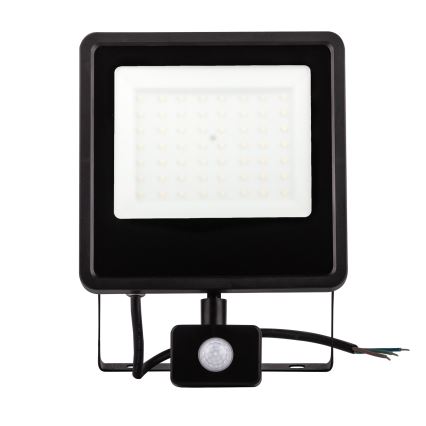 LED Utomhusstrålkastare med en sensor LED/30W/230V 4000K IP65 svart