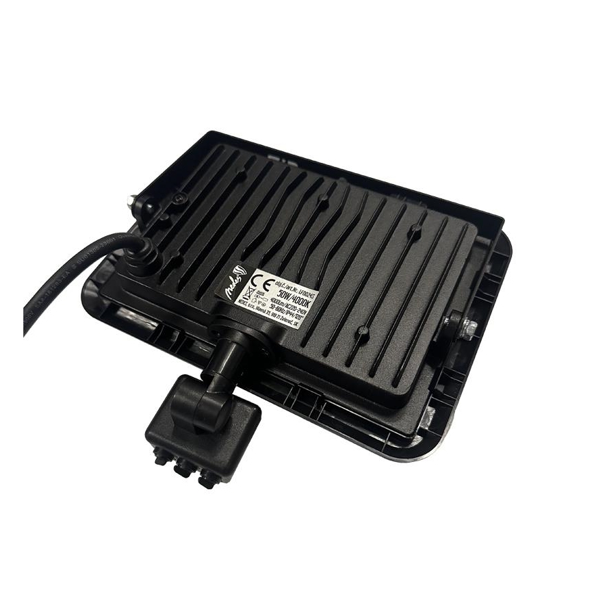 LED Utomhusstrålkastare med en sensor LED/50W/230V 4000K IP44 svart