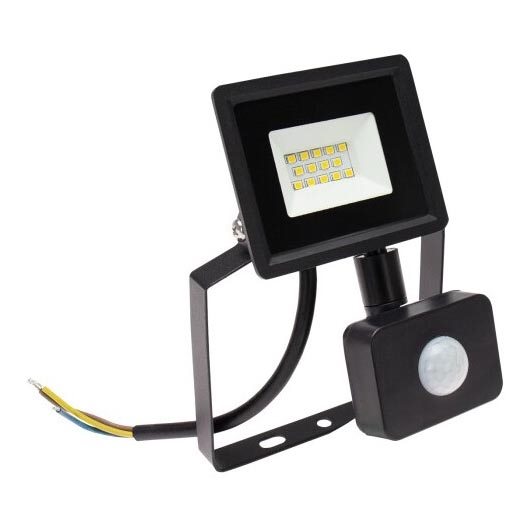 LED Utomhusstrålkastare med en sensor NOCTIS LUX 3 LED/10W/230V 4000K IP44 svart
