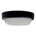 LED utomhustaklampa, 8 W, 230 V, 4200 K, Ø 14 cm, IP64, svart
