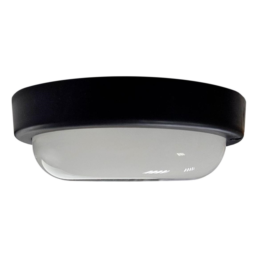 LED utomhustaklampa, 8 W, 230 V, 4200 K, Ø 14 cm, IP64, svart