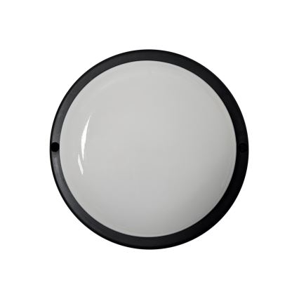 LED utomhustaklampa, 8 W, 230 V, 4200 K, Ø 14 cm, IP64, svart