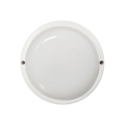 LED utomhustaklampa LED/8W/230V 4200K Ø 14 cm IP64 vit