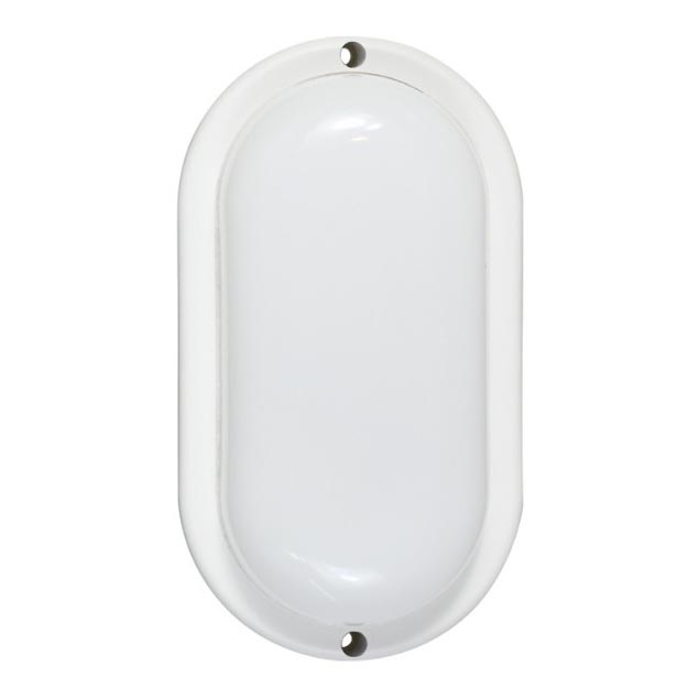 LED utomhusväggarmatur, 12 W, 230 V, IP54, vit