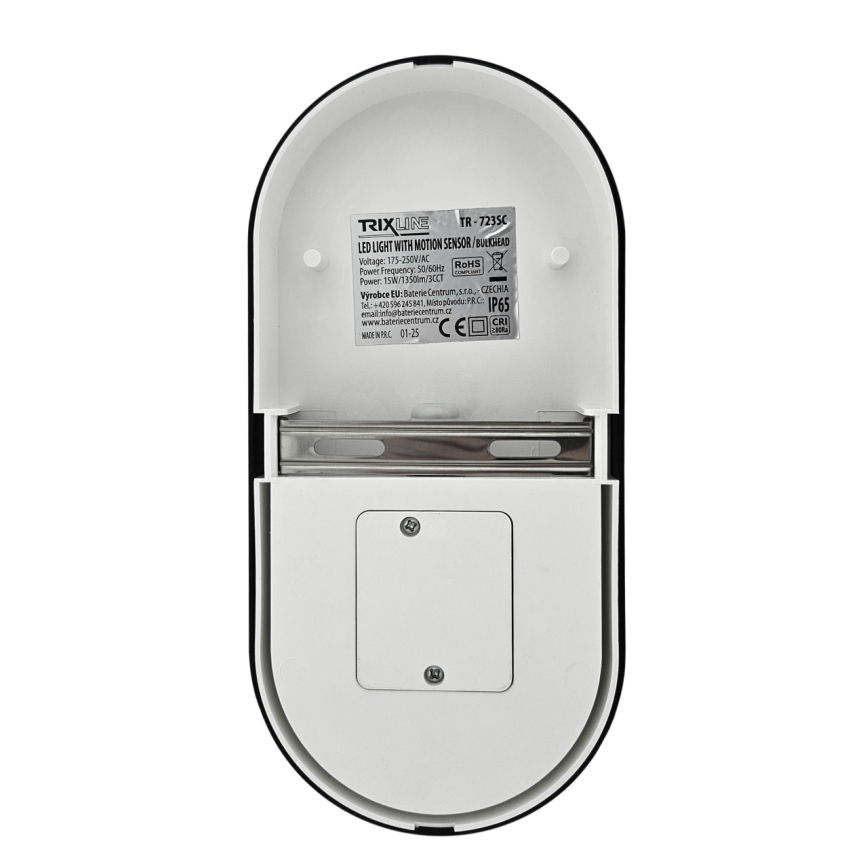 Dimmbar LED-utomhusvägglampa med rörelsesensor LED/12/15/18W/230V 3000K/4000K/6500K IP65 svart/vit