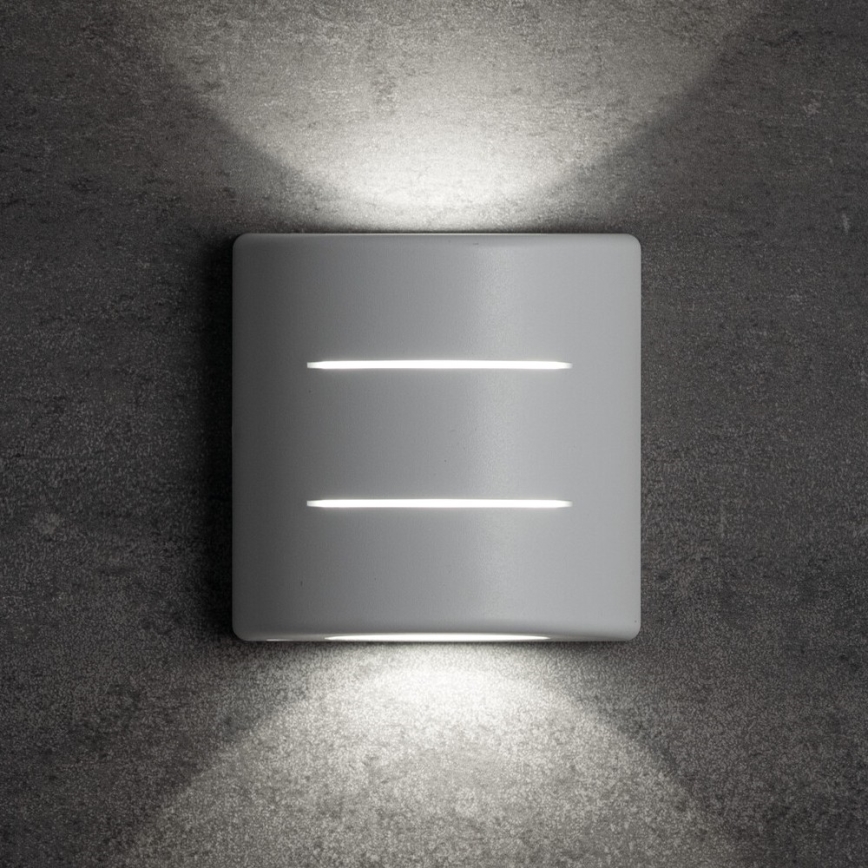 LED utomhusväggarmatur REFAZI LED/6W/230V IP54 vit