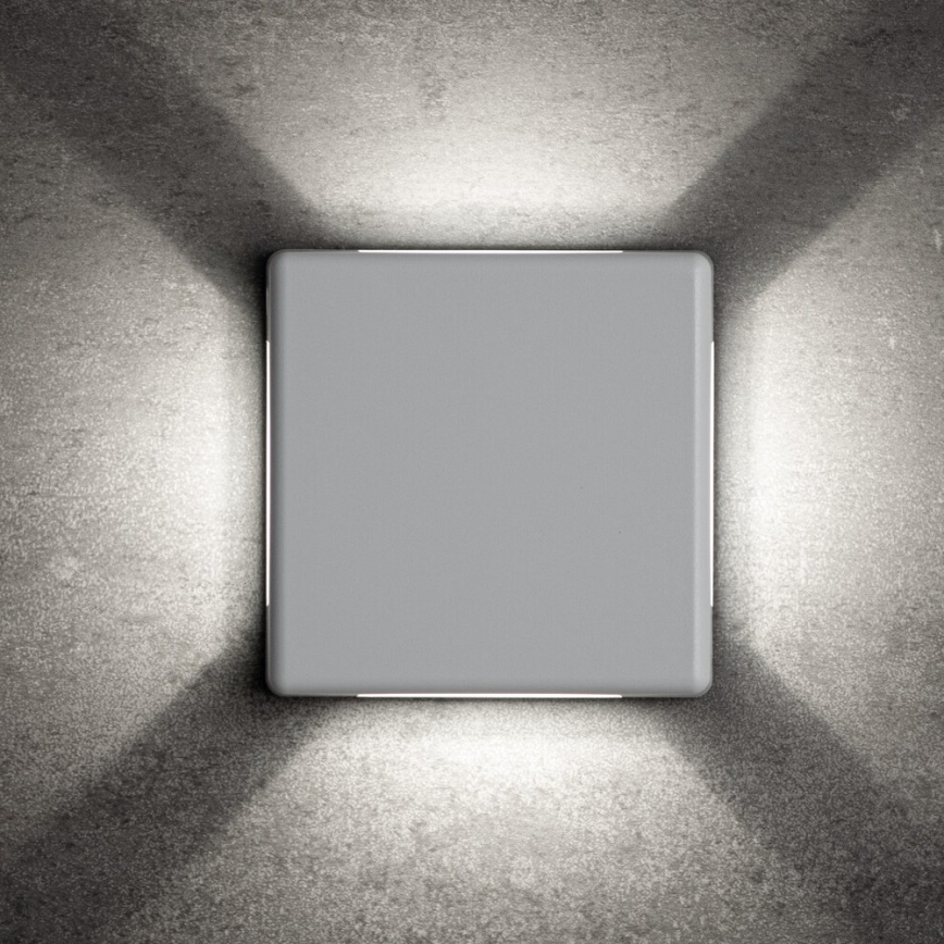 LED utomhusväggarmatur REFAZI LED/6W/230V IP54 vit