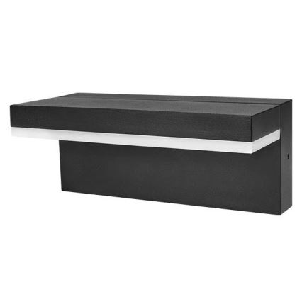 LED utomhusvägglampa HESTIO LED/9W/230V 4000K IP44 svart