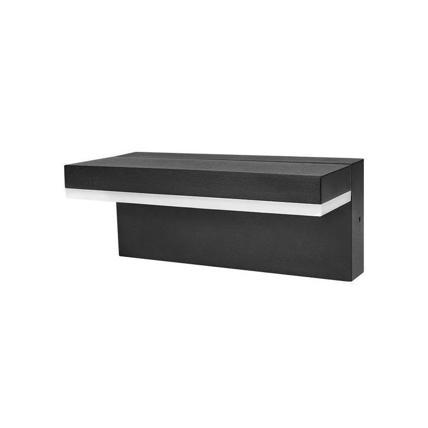 LED utomhusvägglampa HESTIO LED/9W/230V 4000K IP44 svart
