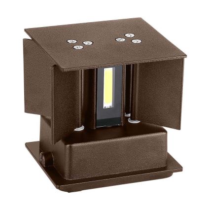 LED Utomhus Vägglampa LED/11W/230V 3000K IP65 brun