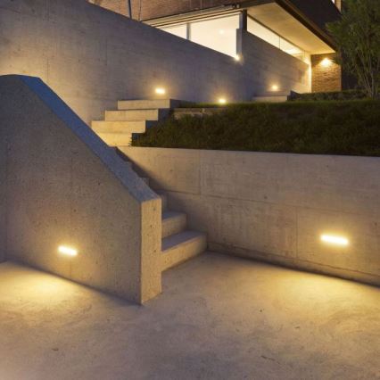 LED Utomhus Vägglampa LED/12W/230V 3000K IP65 grå
