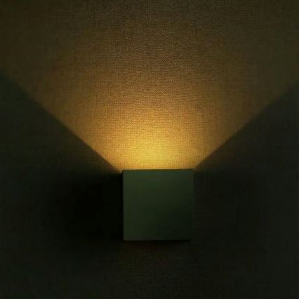 LED Utomhusvägglampa LED/5W/230V 3000K IP65 grå