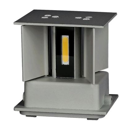 LED Utomhusvägglampa LED/5W/230V 3000K IP65 grå