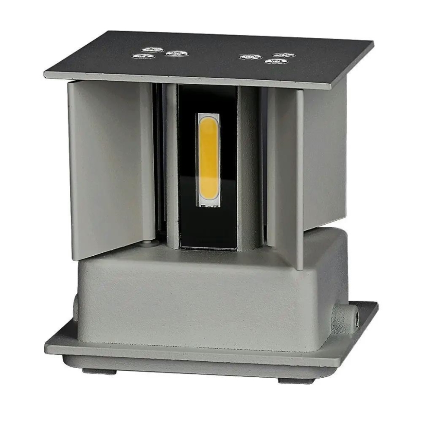LED Utomhusvägglampa LED/5W/230V 3000K IP65 grå