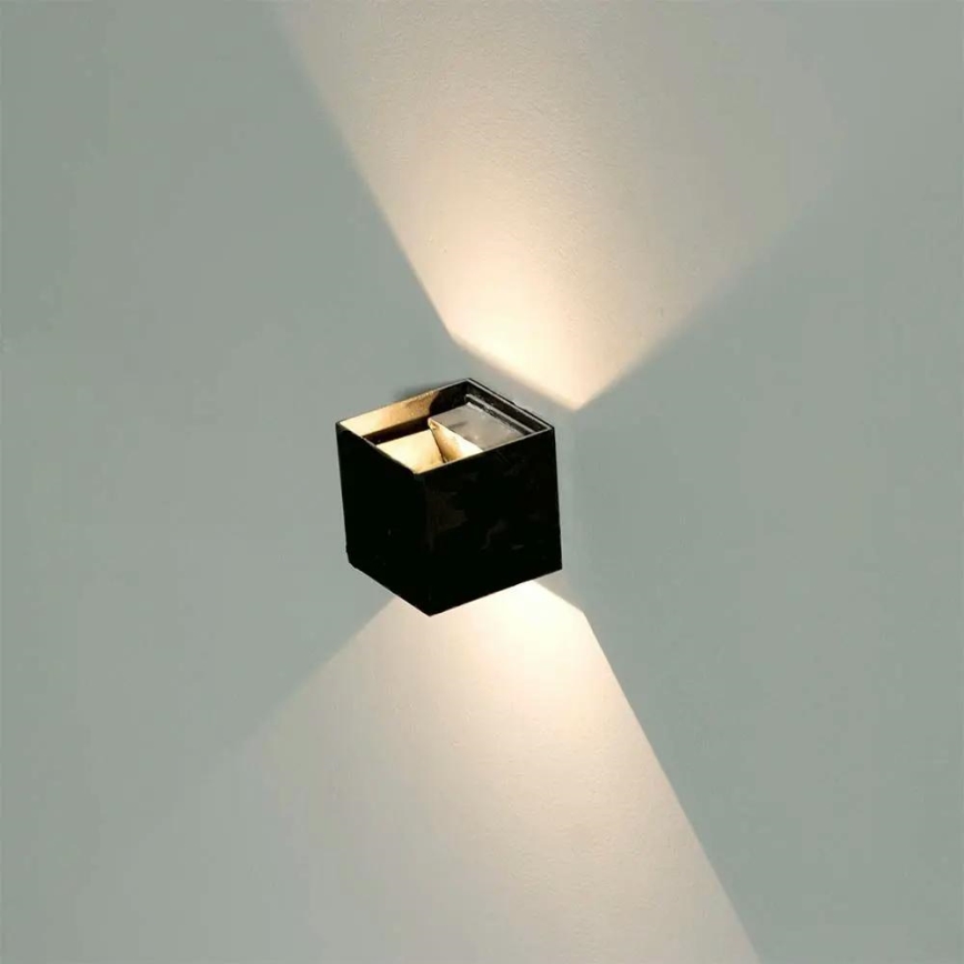 LED Utomhusvägglampa LED/5W/230V 3000K IP65 svart