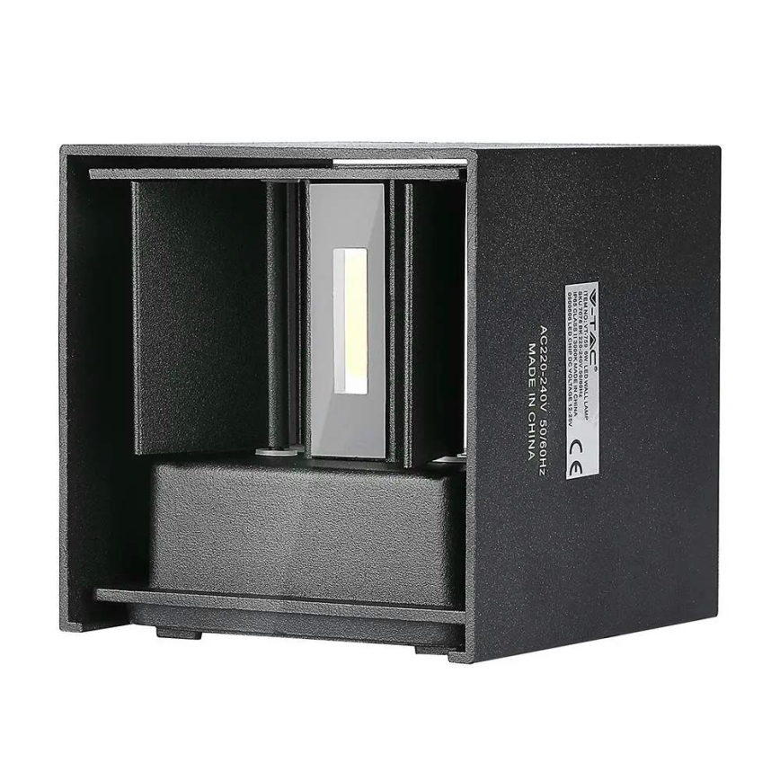 LED Utomhusvägglampa LED/5W/230V 3000K IP65 svart