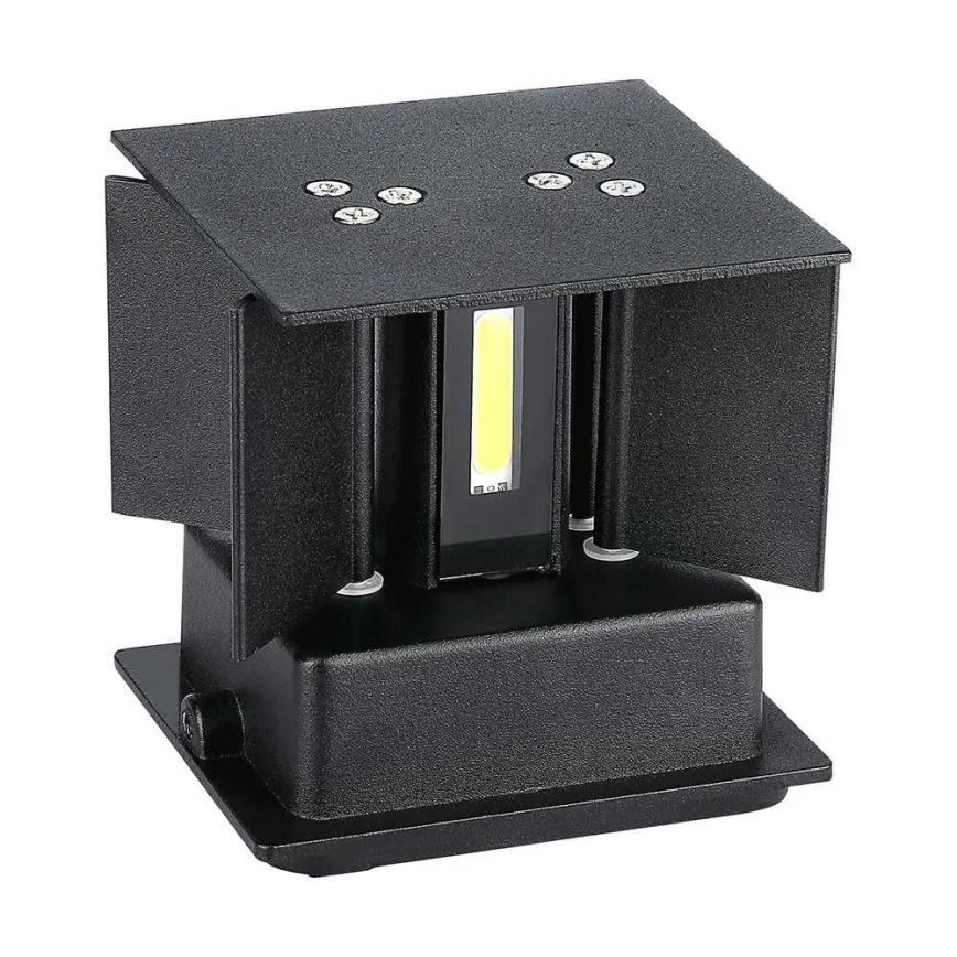 LED Utomhusvägglampa LED/5W/230V 3000K IP65 svart