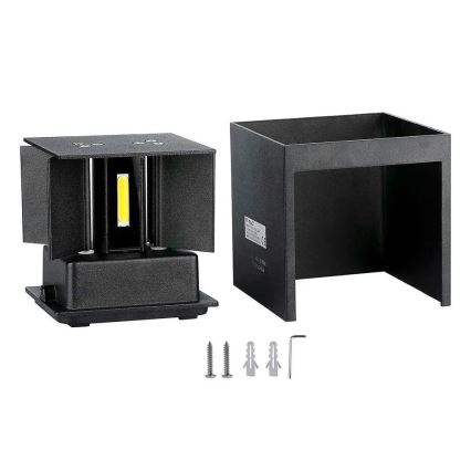 LED Utomhusvägglampa LED/5W/230V 3000K IP65 svart
