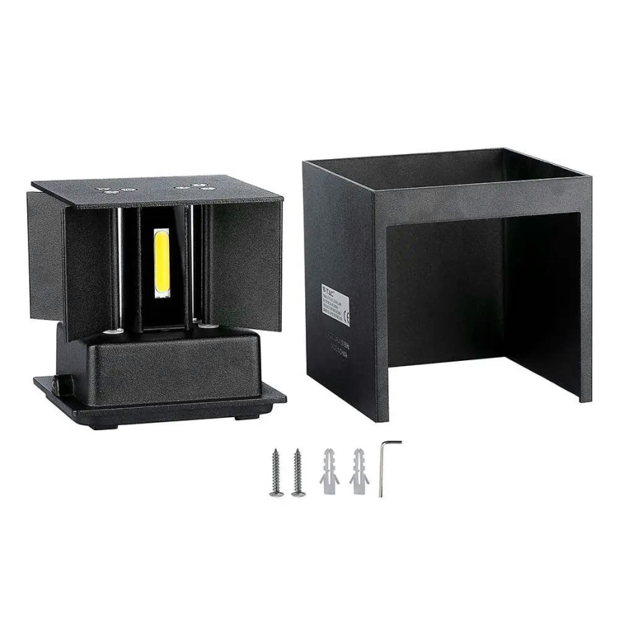 LED Utomhusvägglampa LED/5W/230V 3000K IP65 svart