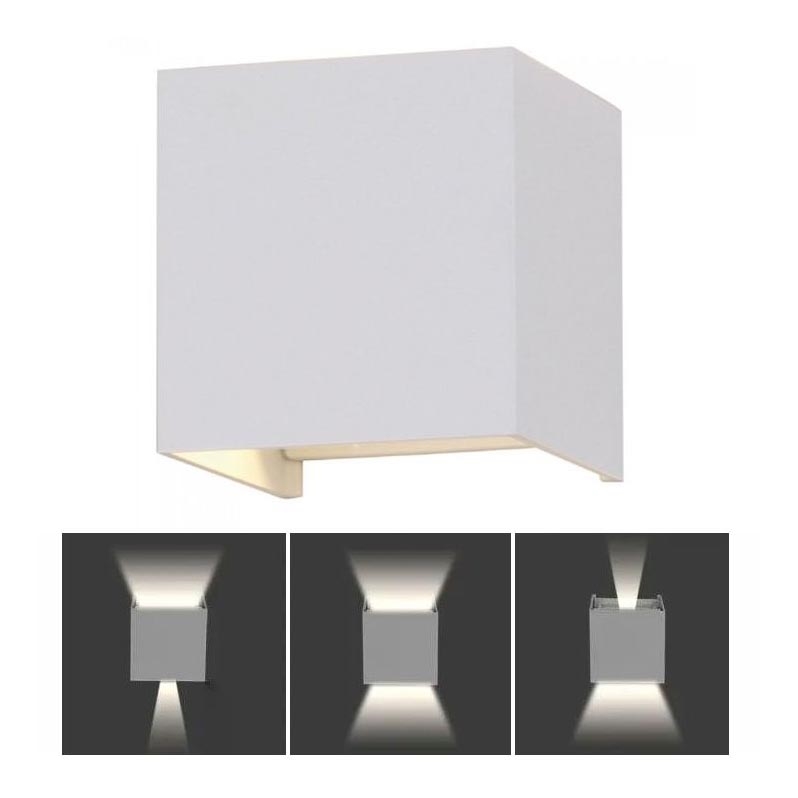LED Utomhusvägglampa LED/5W/230V 3000K IP65 vit