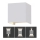 LED Utomhusvägglampa LED/5W/230V 3000K IP65 vit