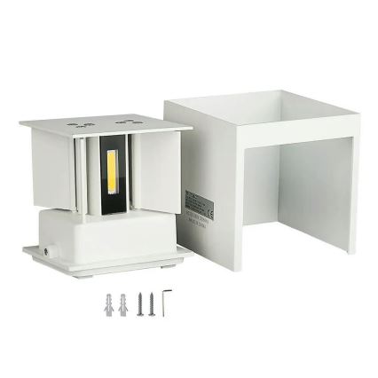 LED Utomhusvägglampa LED/5W/230V 3000K IP65 vit
