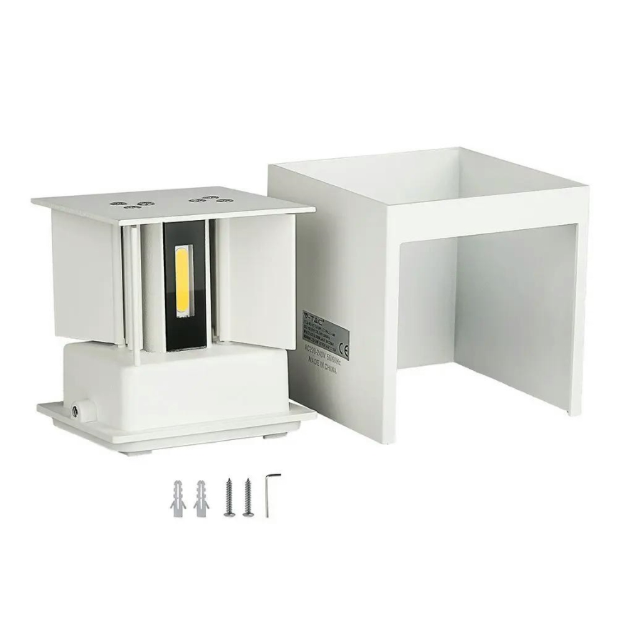LED Utomhusvägglampa LED/5W/230V 3000K IP65 vit