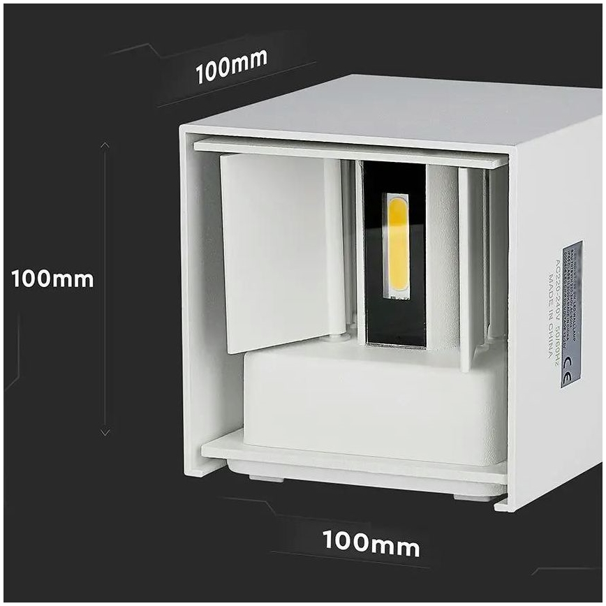 LED Utomhusvägglampa LED/5W/230V 3000K IP65 vit