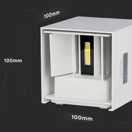 LED Utomhusvägglampa LED/5W/230V 4000K IP65 vit