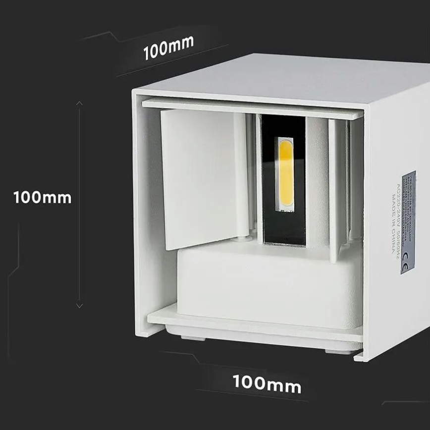 LED Utomhusvägglampa LED/5W/230V 4000K IP65 vit