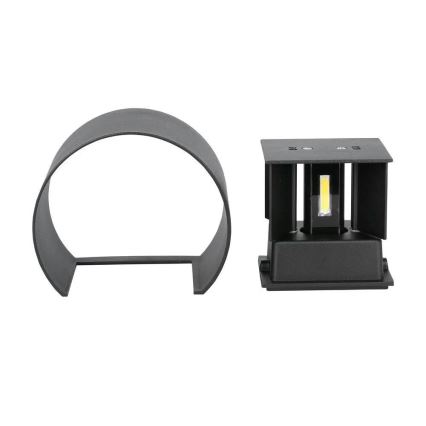 LED Utomhusvägglampa LED/6W/230V 3000K IP65 svart