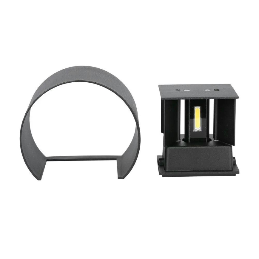 LED Utomhusvägglampa LED/6W/230V 3000K IP65 svart