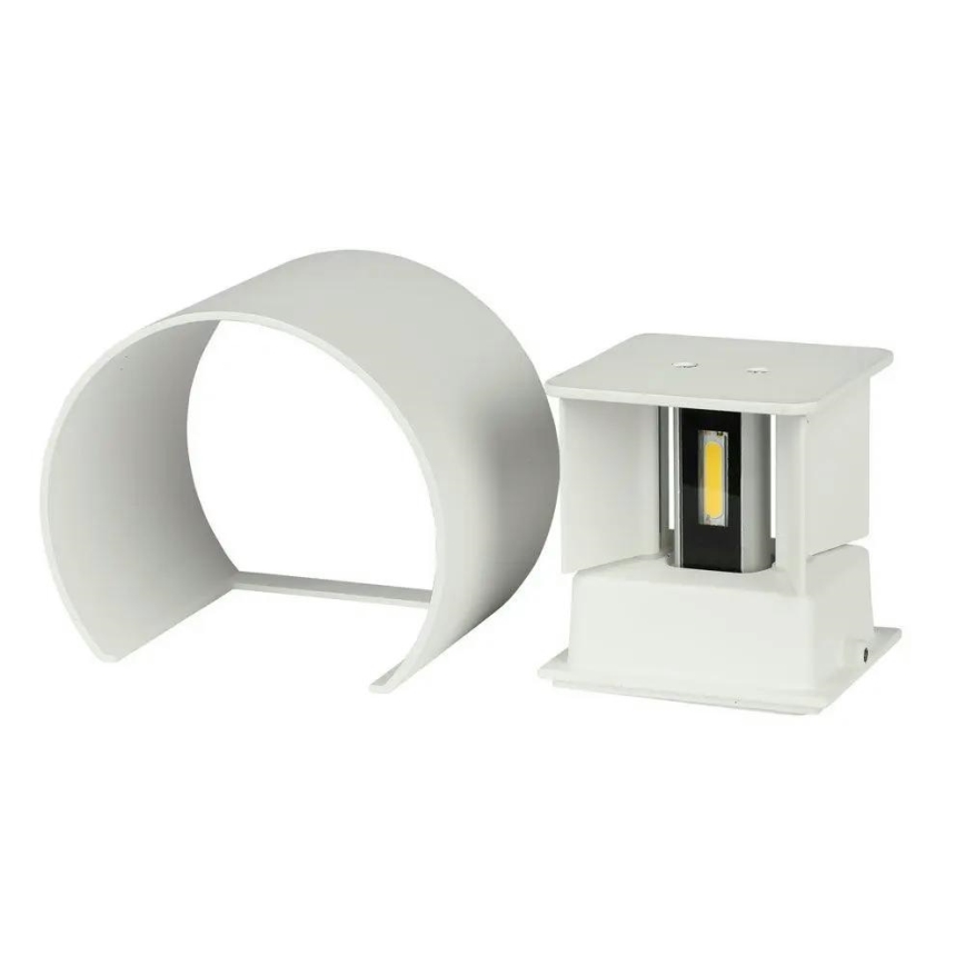 LED Utomhusvägglampa LED/6W/230V 3000K IP65 vit