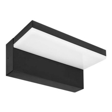 LED utomhusvägglampa LED/9W/230V 4000K IP44 svart