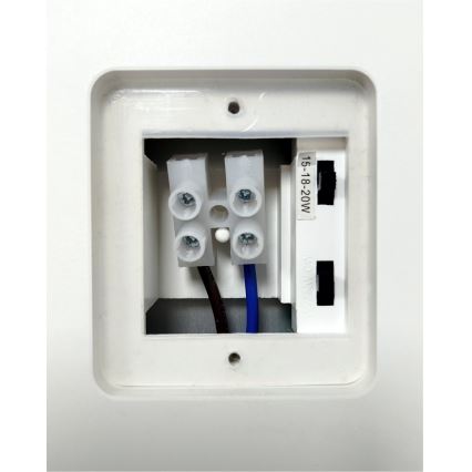 Dimbart utomhusväggarmatur med rörelsesensor LED/15/18/20W/230V 3000K/4000K/6500K IP65 svart/vit