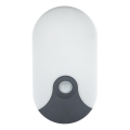LED utomhusvägglampa med rörelsesensor LED/18W/230V IP44 antracit