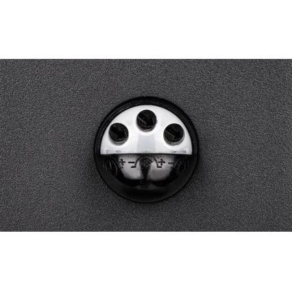 LED-utomhusvägglampa med sensor HESTIO LED/9W/230V 4000K IP44 svart