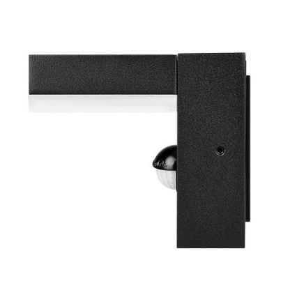 LED-utomhusvägglampa med sensor HESTIO LED/9W/230V 4000K IP44 svart