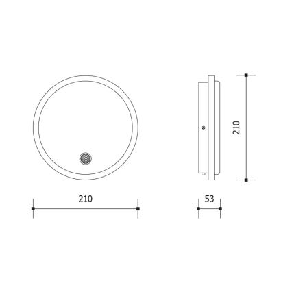 LED utomhusvägglampa med rörelse- och skymningssensor LED/15W/230V IP65 vit