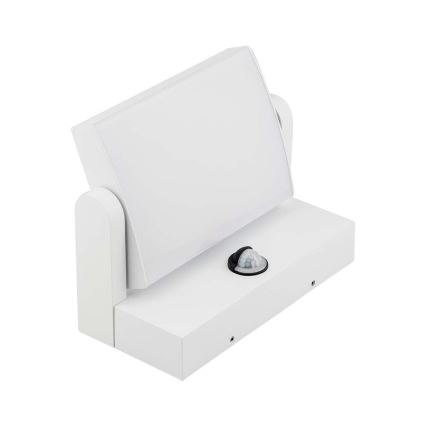 LED Utomhusvägglampa med sensor LED/17W/230V 3000K IP65 vit