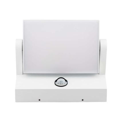 LED Utomhusvägglampa med sensor LED/17W/230V 3000K IP65 vit