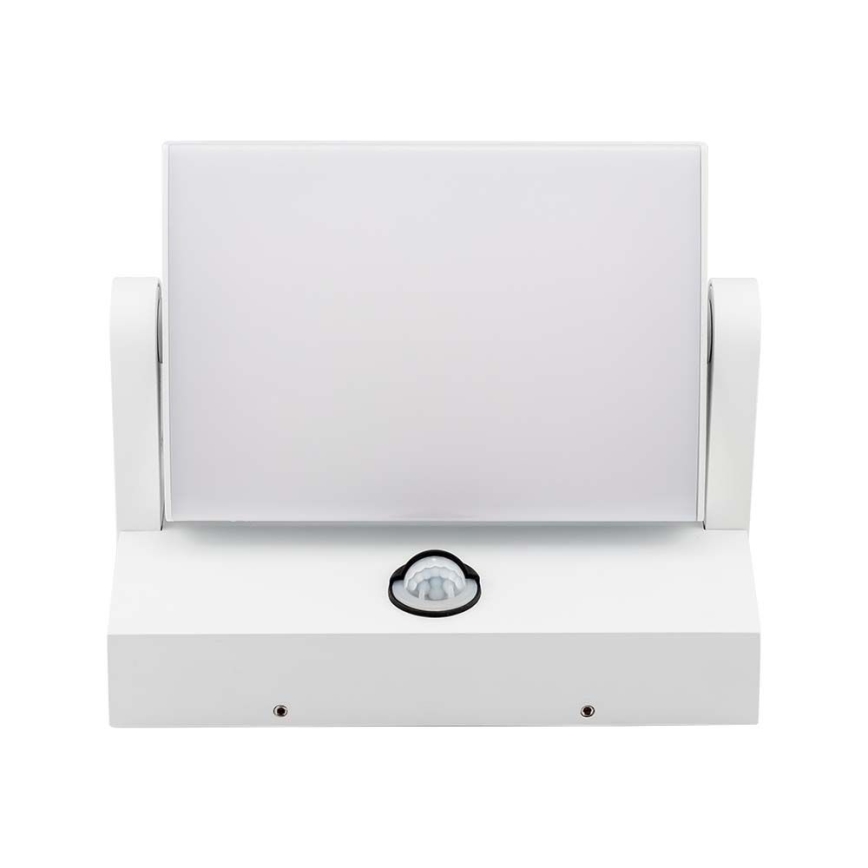 LED Utomhusvägglampa med sensor LED/17W/230V 3000K IP65 vit